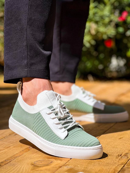 KB-110  Kuback Yeşil Triko Yüksek Taban Bağcıklı Günlük Erkek Ayakkabı KB-110  Kuback Yeşil Triko Yüksek Taban Bağcıklı Günlük Erkek Ayakkabı