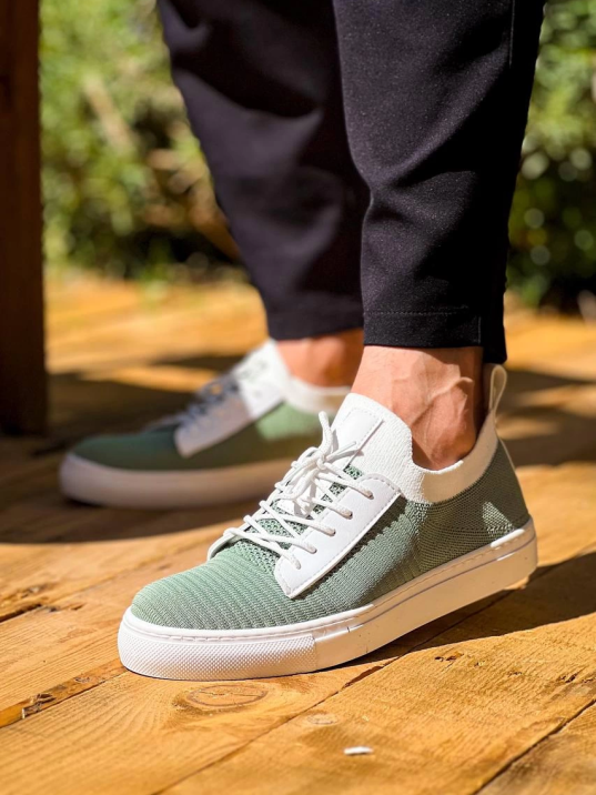 KB-110  Kuback Yeşil Triko Yüksek Taban Bağcıklı Günlük Erkek Ayakkabı KB-110  Kuback Yeşil Triko Yüksek Taban Bağcıklı Günlük Erkek Ayakkabı