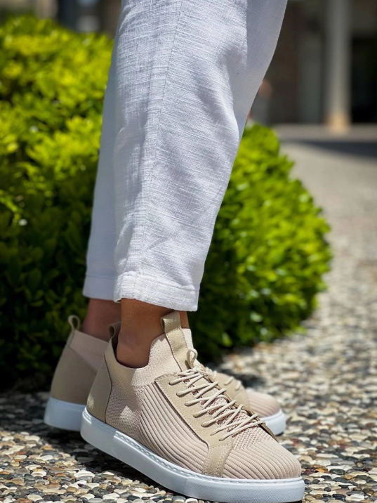 KB-112   Kuback Bej Triko Bağcıklı  Günlük Erkek  Ayakkabı KB-112   Kuback Bej Triko Bağcıklı  Günlük Erkek  Ayakkabı