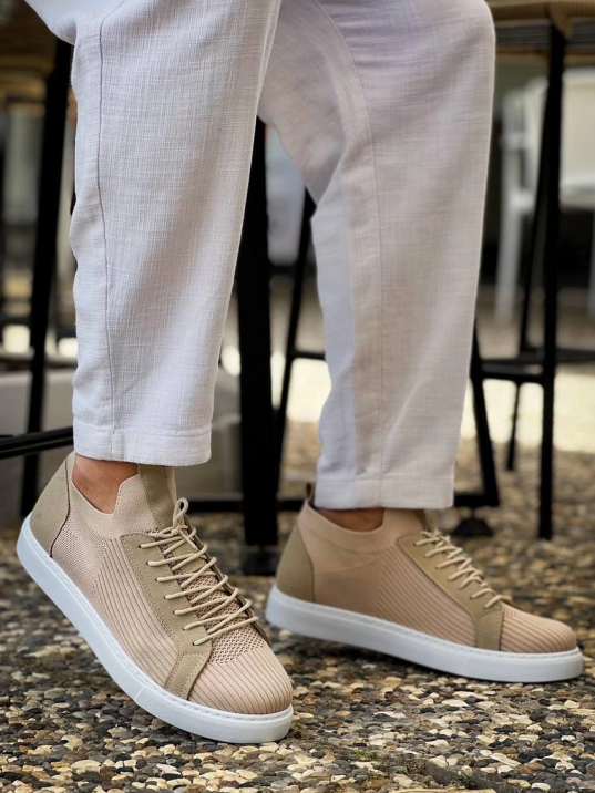 KB-112   Kuback Bej Triko Bağcıklı  Günlük Erkek  Ayakkabı KB-112   Kuback Bej Triko Bağcıklı  Günlük Erkek  Ayakkabı