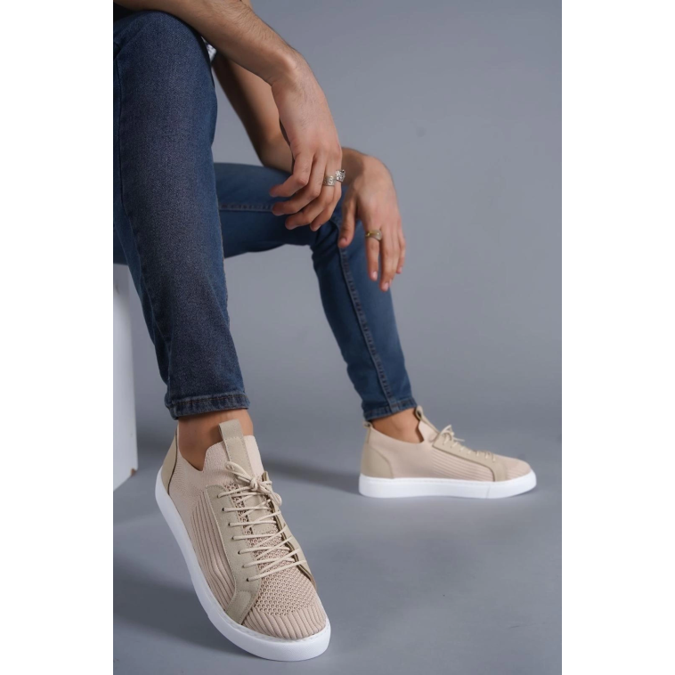 KB-112 Kuback Bej Triko Bağcıklı Günlük Erkek Ayakkabı KB-112 Kuback Bej Triko Bağcıklı Günlük Erkek Ayakkabı