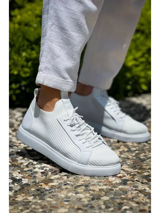 Kb-112 Kuback Beyaz Triko Bağcıklı Günlük Erkek Ayakkabı Kb-112 Kuback Beyaz Triko Bağcıklı Günlük Erkek Ayakkabı