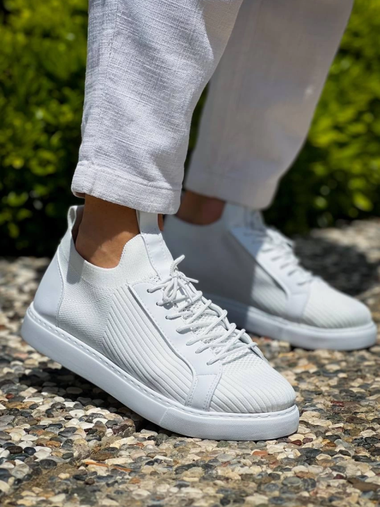 KB-112   Kuback Beyaz Triko Bağcıklı  Günlük Erkek  Ayakkabı KB-112   Kuback Beyaz Triko Bağcıklı  Günlük Erkek  Ayakkabı