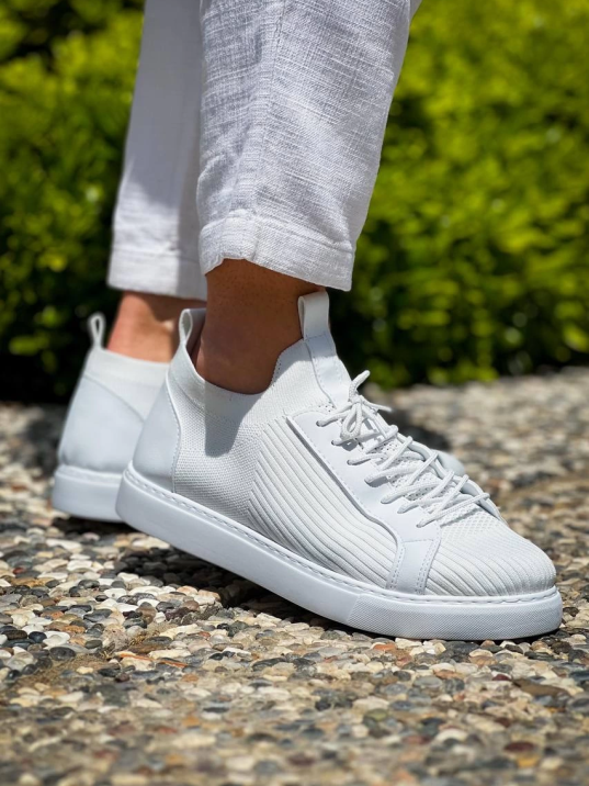 KB-112   Kuback Beyaz Triko Bağcıklı  Günlük Erkek  Ayakkabı KB-112   Kuback Beyaz Triko Bağcıklı  Günlük Erkek  Ayakkabı