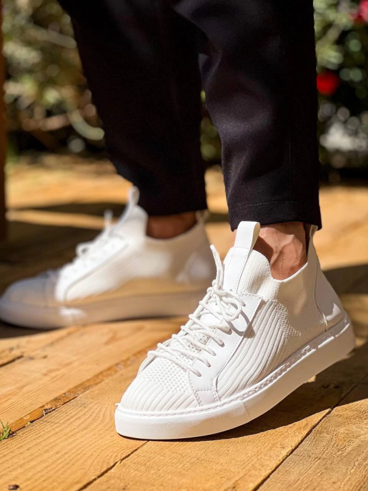 KB-112   Kuback Beyaz Triko Bağcıklı  Günlük Erkek  Ayakkabı KB-112   Kuback Beyaz Triko Bağcıklı  Günlük Erkek  Ayakkabı