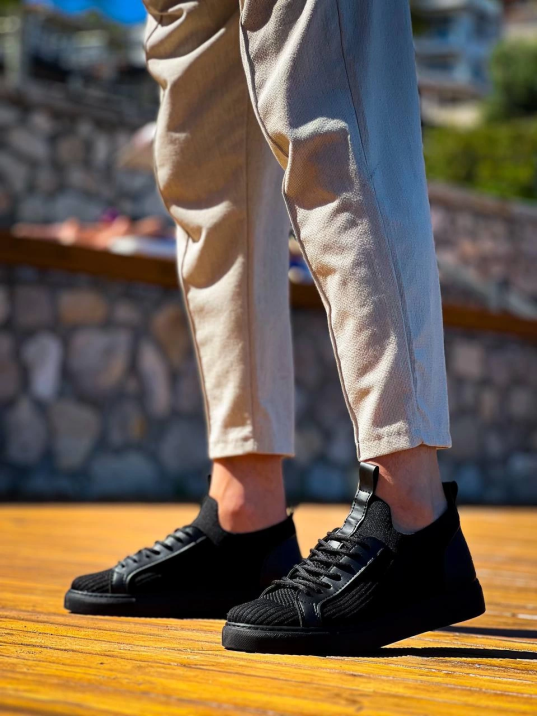 KB-112  Kuback Siyah Siyah TabanTriko Bağcıklı  Günlük Erkek  Ayakkabı KB-112  Kuback Siyah Siyah TabanTriko Bağcıklı  Günlük Erkek  Ayakkabı