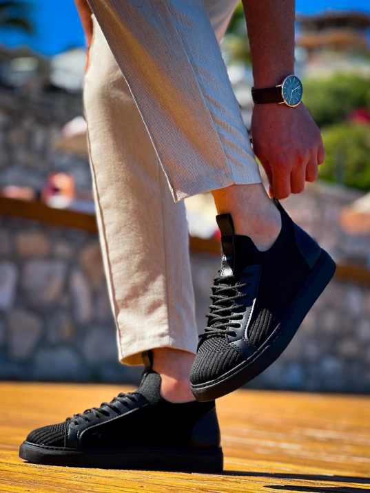 KB-112  Kuback Siyah Siyah TabanTriko Bağcıklı  Günlük Erkek  Ayakkabı KB-112  Kuback Siyah Siyah TabanTriko Bağcıklı  Günlük Erkek  Ayakkabı