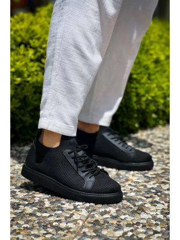 Kb-112  Kuback Siyah Siyah Tabantriko Bağcıklı  Günlük Erkek  Ayakkabı