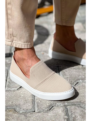 KB-114  Kuback  Bej Triko Yüksek Taban Bağcıksız Günlük Erkek Ayakkabı KB-114  Kuback  Bej Triko Yüksek Taban Bağcıksız Günlük Erkek Ayakkabı