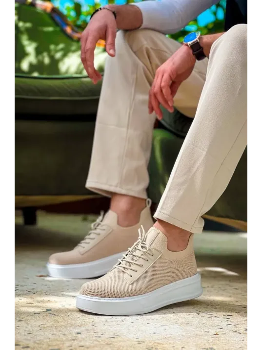 Kb-116 Kuback Bej Bağcıklı Triko Günlük Erkek Ayakkabı Kb-116 Kuback Bej Bağcıklı Triko Günlük Erkek Ayakkabı