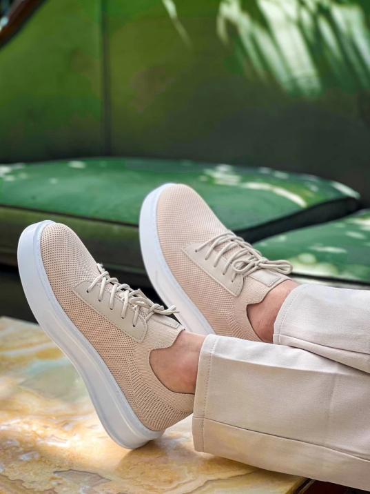 KB-116 Kuback Bej Bağcıklı Triko Günlük Erkek Ayakkabı KB-116 Kuback Bej Bağcıklı Triko Günlük Erkek Ayakkabı