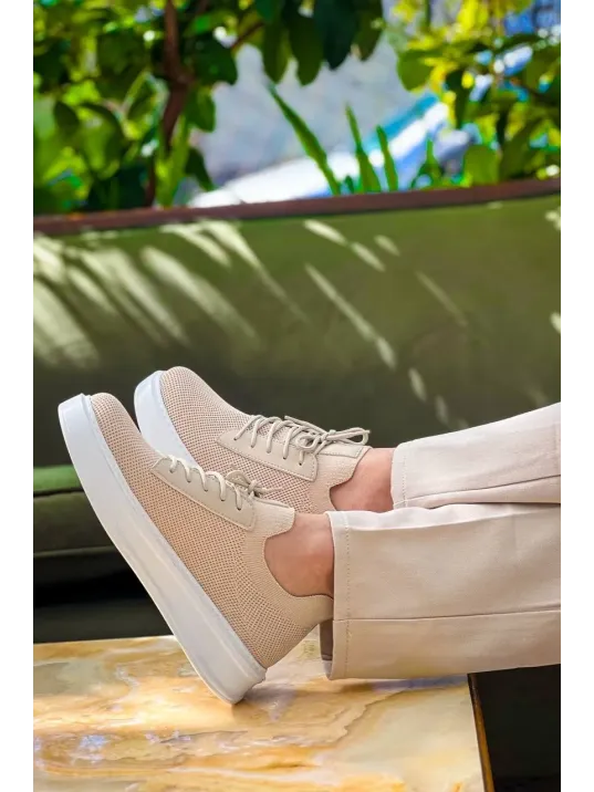 Kb-116 Kuback Bej Bağcıklı Triko Günlük Erkek Ayakkabı Kb-116 Kuback Bej Bağcıklı Triko Günlük Erkek Ayakkabı