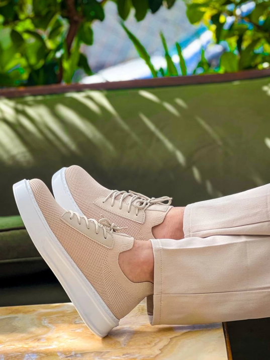 KB-116 Kuback Bej Bağcıklı Triko Günlük Erkek Ayakkabı KB-116 Kuback Bej Bağcıklı Triko Günlük Erkek Ayakkabı