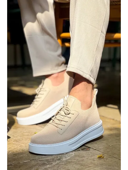 Kb-116 Kuback Bej Bağcıklı Triko Günlük Erkek Ayakkabı Kb-116 Kuback Bej Bağcıklı Triko Günlük Erkek Ayakkabı