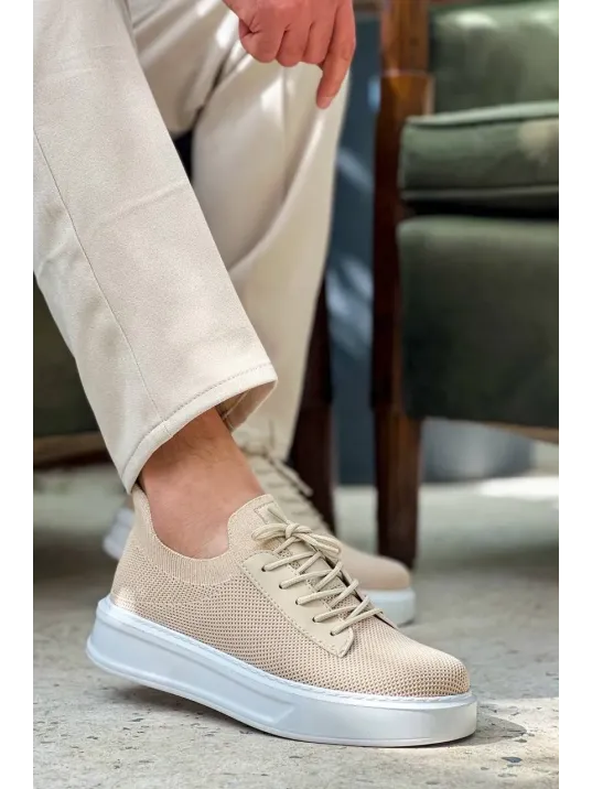 Kb-116 Kuback Bej Bağcıklı Triko Günlük Erkek Ayakkabı Kb-116 Kuback Bej Bağcıklı Triko Günlük Erkek Ayakkabı