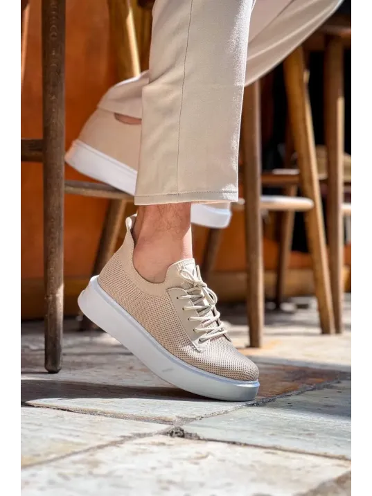 Kb-116 Kuback Bej Bağcıklı Triko Günlük Erkek Ayakkabı Kb-116 Kuback Bej Bağcıklı Triko Günlük Erkek Ayakkabı