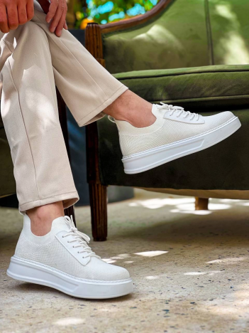 KB-116 Kuback Beyaz Bağcıklı Triko Günlük Erkek Ayakkabı KB-116 Kuback Beyaz Bağcıklı Triko Günlük Erkek Ayakkabı