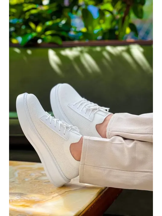 Kb-116 Kuback Beyaz Bağcıklı Triko Günlük Erkek Ayakkabı Kb-116 Kuback Beyaz Bağcıklı Triko Günlük Erkek Ayakkabı