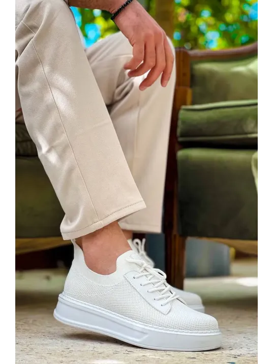 Kb-116 Kuback Beyaz Bağcıklı Triko Günlük Erkek Ayakkabı Kb-116 Kuback Beyaz Bağcıklı Triko Günlük Erkek Ayakkabı