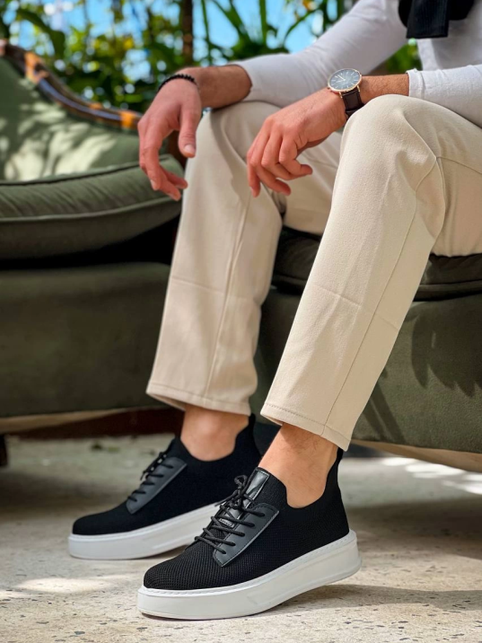 KB-116 Kuback Siyah Triko Bağcıklı  Günlük Erkek Ayakkabı KB-116 Kuback Siyah Triko Bağcıklı  Günlük Erkek Ayakkabı