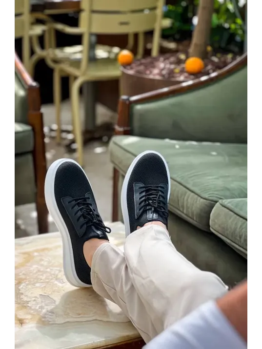 Kb-116 Kuback Siyah Triko Bağcıklı Günlük Erkek Ayakkabı Kb-116 Kuback Siyah Triko Bağcıklı Günlük Erkek Ayakkabı