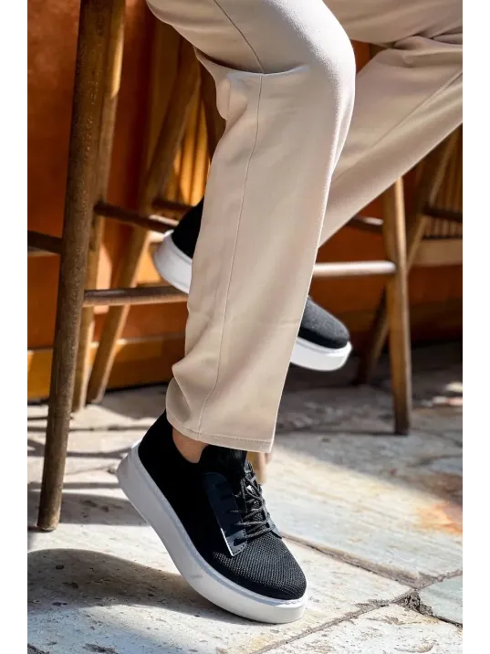 Kb-116 Kuback Siyah Triko Bağcıklı Günlük Erkek Ayakkabı Kb-116 Kuback Siyah Triko Bağcıklı Günlük Erkek Ayakkabı