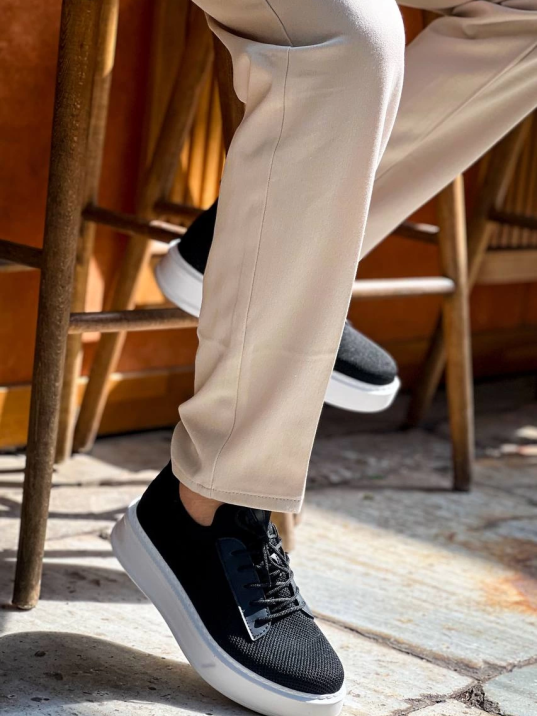 KB-116 Kuback Siyah Triko Bağcıklı  Günlük Erkek Ayakkabı KB-116 Kuback Siyah Triko Bağcıklı  Günlük Erkek Ayakkabı