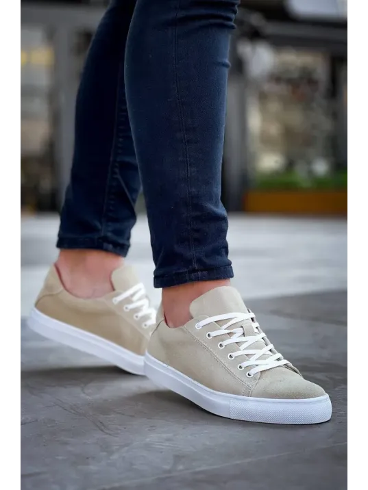 Kb-122 Kuback Bej Süet Yüksek Taban Bağcıklı Günlük Erkek Ayakkabı Kb-122 Kuback Bej Süet Yüksek Taban Bağcıklı Günlük Erkek Ayakkabı