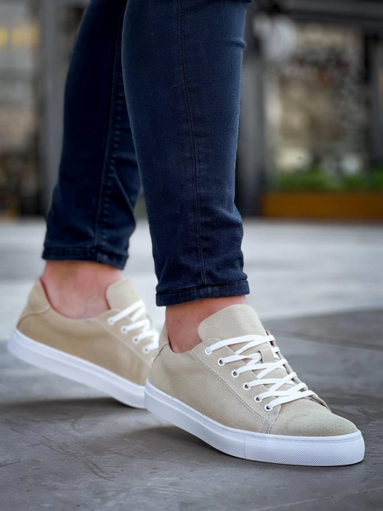 KB-122   Kuback Bej Süet Yüksek Taban Bağcıklı Günlük Erkek Ayakkabı KB-122   Kuback Bej Süet Yüksek Taban Bağcıklı Günlük Erkek Ayakkabı