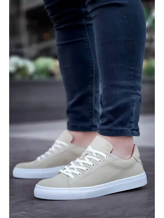 Kb-122 Kuback Bej Süet Yüksek Taban Bağcıklı Günlük Erkek Ayakkabı Kb-122 Kuback Bej Süet Yüksek Taban Bağcıklı Günlük Erkek Ayakkabı