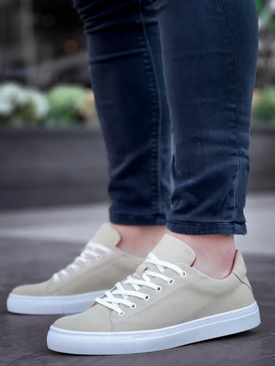 KB-122   Kuback Bej Süet Yüksek Taban Bağcıklı Günlük Erkek Ayakkabı KB-122   Kuback Bej Süet Yüksek Taban Bağcıklı Günlük Erkek Ayakkabı