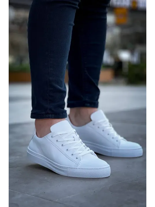 Kb-122 Kuback Beyaz Cilt Yüksek Taban Bağcıklı Günlük Erkek Ayakkabı Kb-122 Kuback Beyaz Cilt Yüksek Taban Bağcıklı Günlük Erkek Ayakkabı