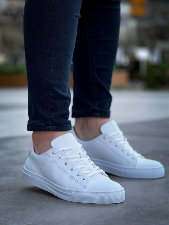 KB-122  Kuback Beyaz Cilt Yüksek Taban Bağcıklı Günlük Erkek Ayakkabı KB-122  Kuback Beyaz Cilt Yüksek Taban Bağcıklı Günlük Erkek Ayakkabı
