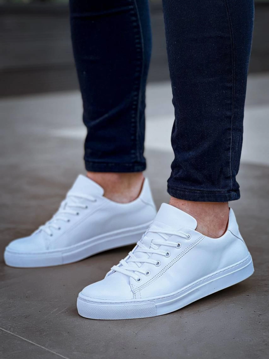 KB-122  Kuback Beyaz Cilt Yüksek Taban Bağcıklı Günlük Erkek Ayakkabı KB-122  Kuback Beyaz Cilt Yüksek Taban Bağcıklı Günlük Erkek Ayakkabı