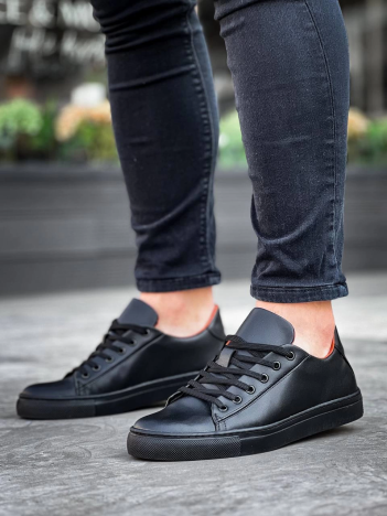 KB-122  Kuback Siyah Cilt Siyah Yüksek Taban Bağcıklı Günlük Erkek Ayakkabı KB-122  Kuback Siyah Cilt Siyah Yüksek Taban Bağcıklı Günlük Erkek Ayakkabı