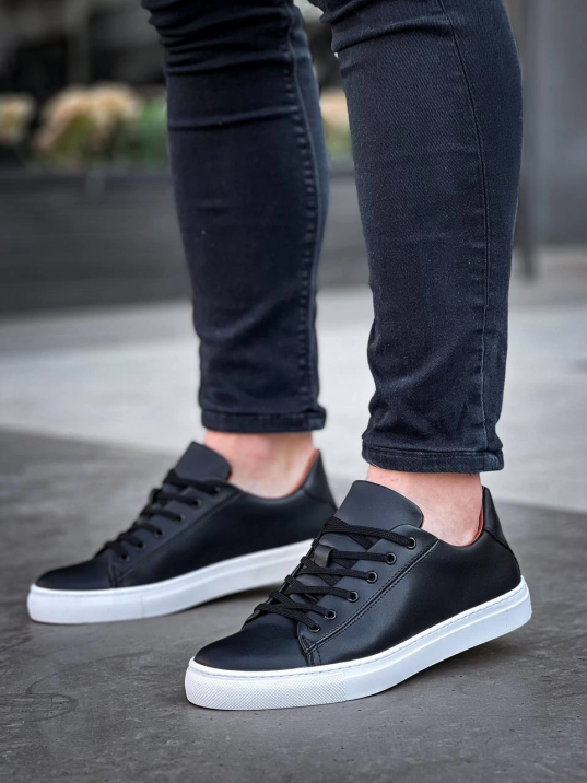 KB-122  Kuback Siyah Cilt Yüksek Taban Bağcıklı Günlük Erkek Ayakkabı KB-122  Kuback Siyah Cilt Yüksek Taban Bağcıklı Günlük Erkek Ayakkabı