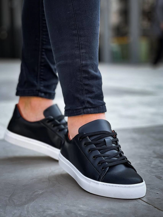 KB-122  Kuback Siyah Cilt Yüksek Taban Bağcıklı Günlük Erkek Ayakkabı KB-122  Kuback Siyah Cilt Yüksek Taban Bağcıklı Günlük Erkek Ayakkabı