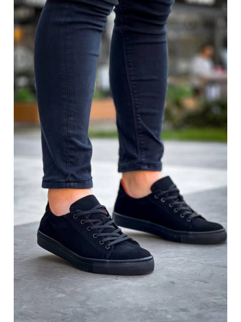 KB-122   Kuback Siyah Süet Siyah Yüksek Taban Bağcıklı Günlük Erkek Ayakkabı KB-122   Kuback Siyah Süet Siyah Yüksek Taban Bağcıklı Günlük Erkek Ayakkabı