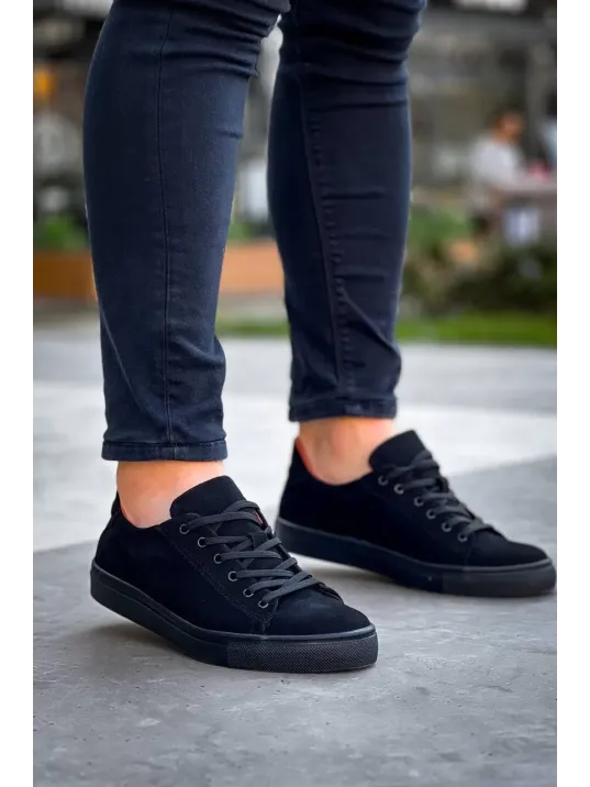 Kb-122 Kuback Siyah Süet Siyah Yüksek Taban Bağcıklı Günlük Erkek Ayakkabı Kb-122 Kuback Siyah Süet Siyah Yüksek Taban Bağcıklı Günlük Erkek Ayakkabı