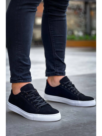 KB-122   Kuback Siyah Süet Yüksek Taban Bağcıklı Günlük Erkek Ayakkabı KB-122   Kuback Siyah Süet Yüksek Taban Bağcıklı Günlük Erkek Ayakkabı