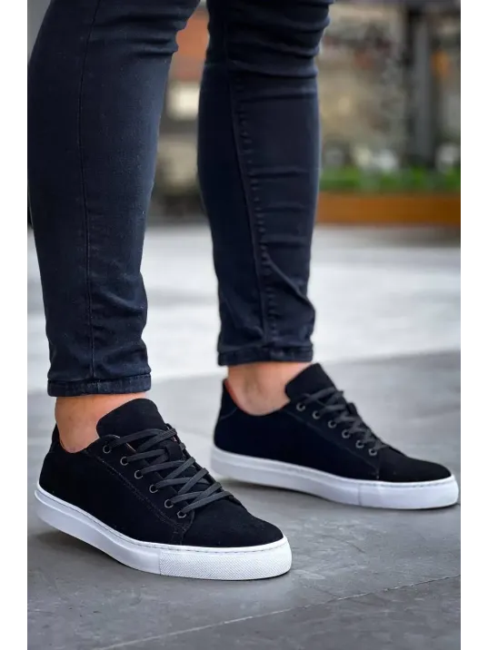 Kb-122 Kuback Siyah Süet Yüksek Taban Bağcıklı Günlük Erkek Ayakkabı Kb-122 Kuback Siyah Süet Yüksek Taban Bağcıklı Günlük Erkek Ayakkabı