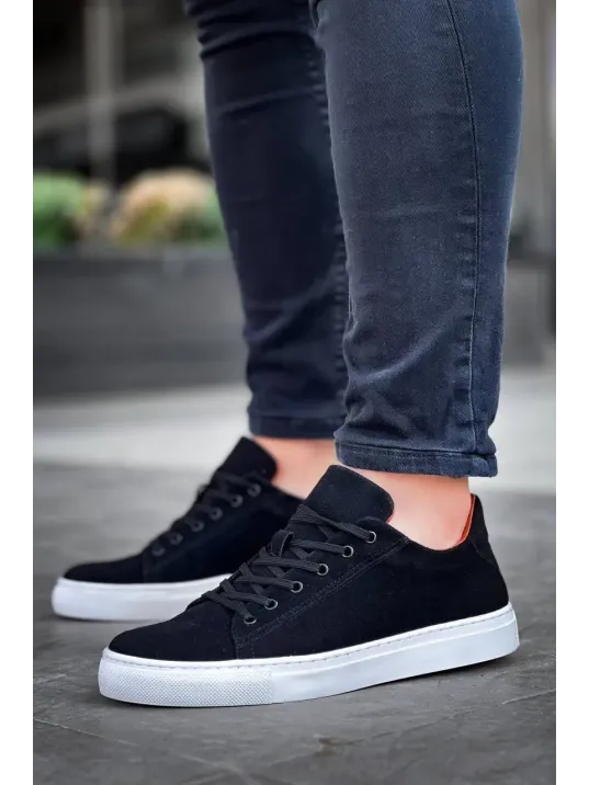 Kb-122 Kuback Siyah Süet Yüksek Taban Bağcıklı Günlük Erkek Ayakkabı Kb-122 Kuback Siyah Süet Yüksek Taban Bağcıklı Günlük Erkek Ayakkabı