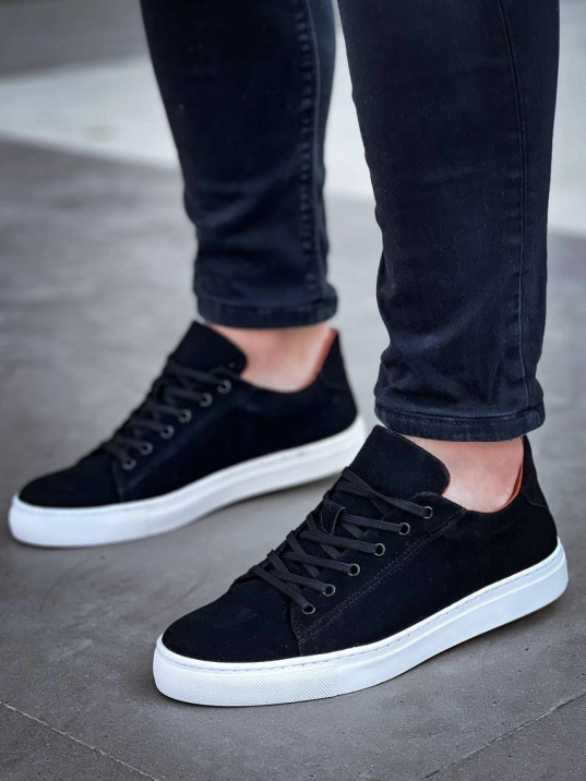 KB-122   Kuback Siyah Süet Yüksek Taban Bağcıklı Günlük Erkek Ayakkabı KB-122   Kuback Siyah Süet Yüksek Taban Bağcıklı Günlük Erkek Ayakkabı