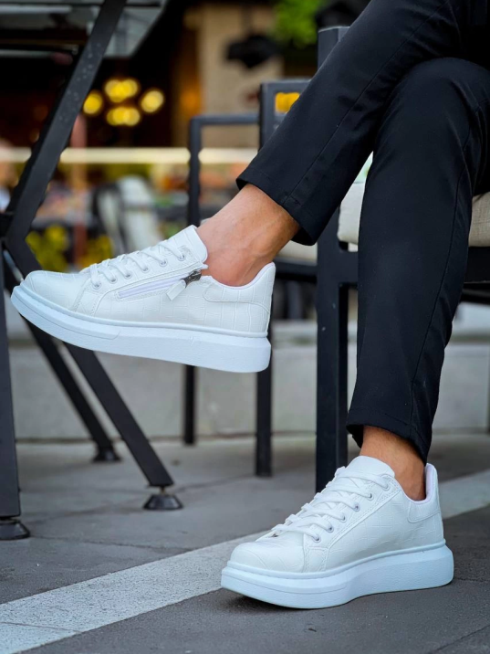 KB-309  Kuback Beyaz Fermuar Ve Bağcıklı  Günlük Erkek  Ayakkabı KB-309  Kuback Beyaz Fermuar Ve Bağcıklı  Günlük Erkek  Ayakkabı