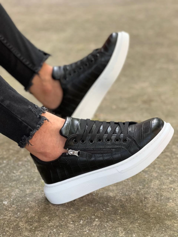 KB-309  Kuback  Siyah Fermuar Ve Bağcıklı  Günlük Erkek  Ayakkabı KB-309  Kuback  Siyah Fermuar Ve Bağcıklı  Günlük Erkek  Ayakkabı