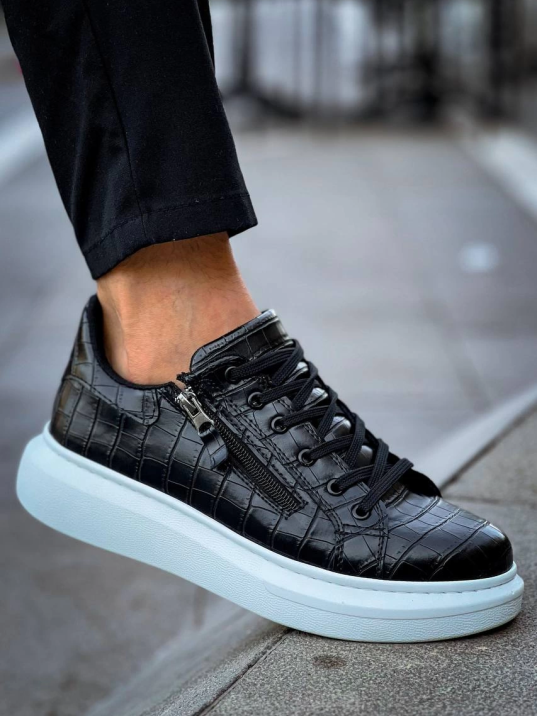 KB-309  Kuback  Siyah Fermuar Ve Bağcıklı  Günlük Erkek  Ayakkabı KB-309  Kuback  Siyah Fermuar Ve Bağcıklı  Günlük Erkek  Ayakkabı