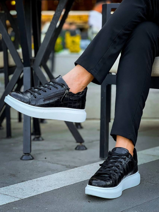 KB-309  Kuback  Siyah Fermuar Ve Bağcıklı  Günlük Erkek  Ayakkabı KB-309  Kuback  Siyah Fermuar Ve Bağcıklı  Günlük Erkek  Ayakkabı