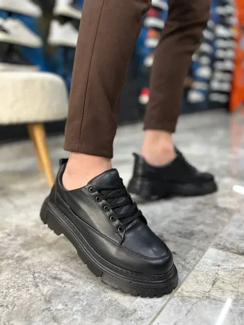 Kb-702 Kuback Kömür Cilt Günlük Erkek Ayakkabı