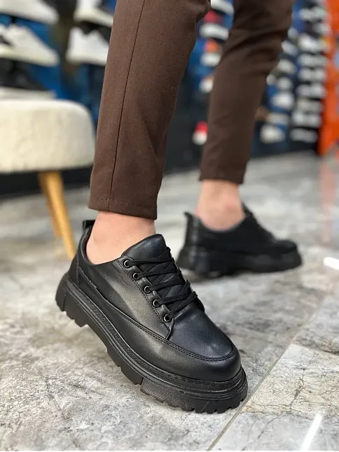 Kb-702 Kuback Kömür Cilt Günlük Erkek Ayakkabı