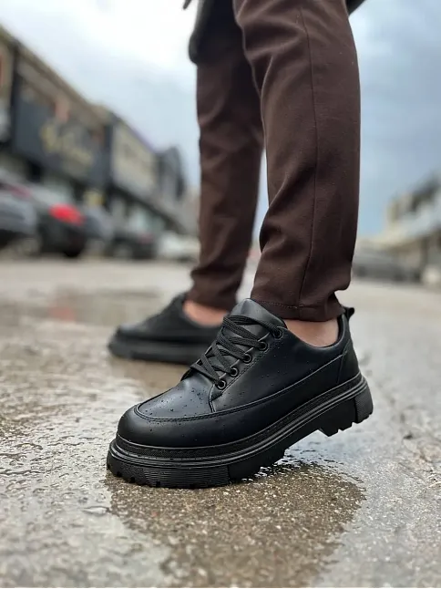 Kb-702 Kuback Kömür Cilt Günlük Erkek Ayakkabı